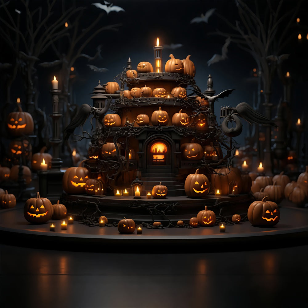 Halloween Jack-O-Lanterns und gespenstische Kerzen BRP8-329