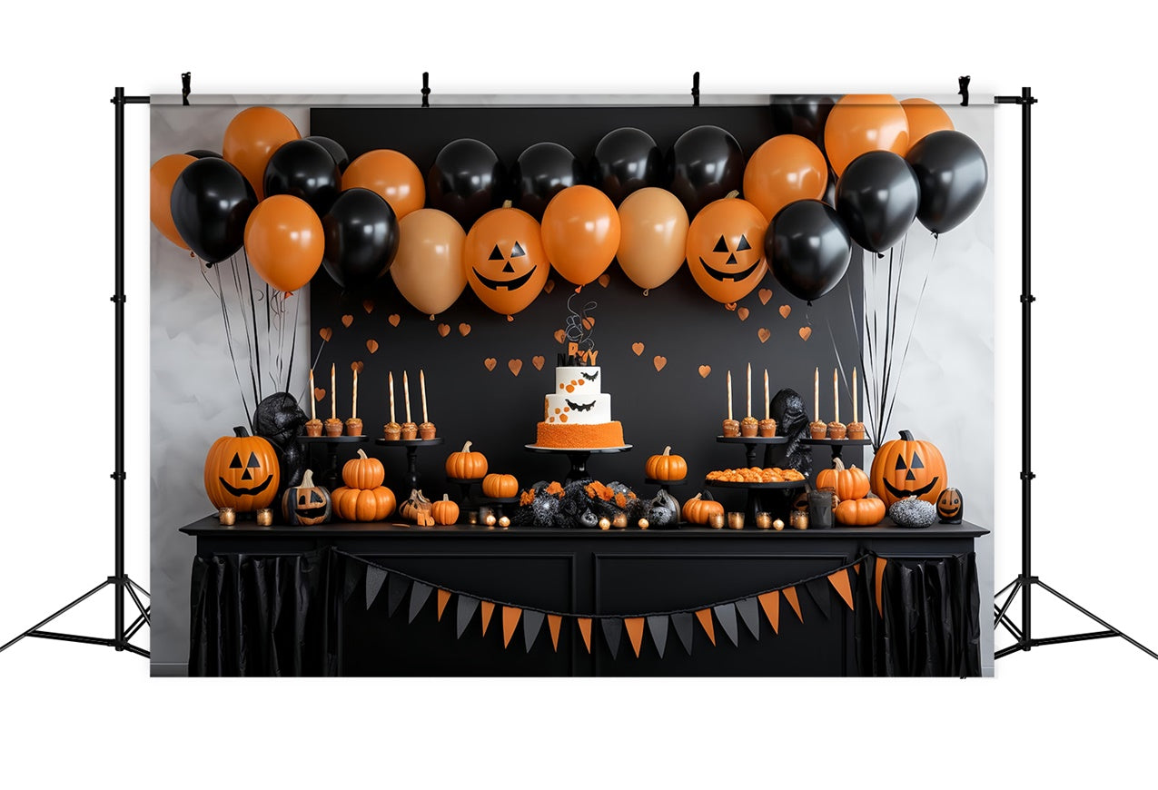 Gespenstische Luftballons Halloween Dessert-Tischkulisse BRP8-343