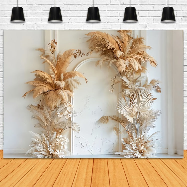 Luxus Boho inspiriert getrocknete Blumen Hochzeit Backdrop BRP9-372