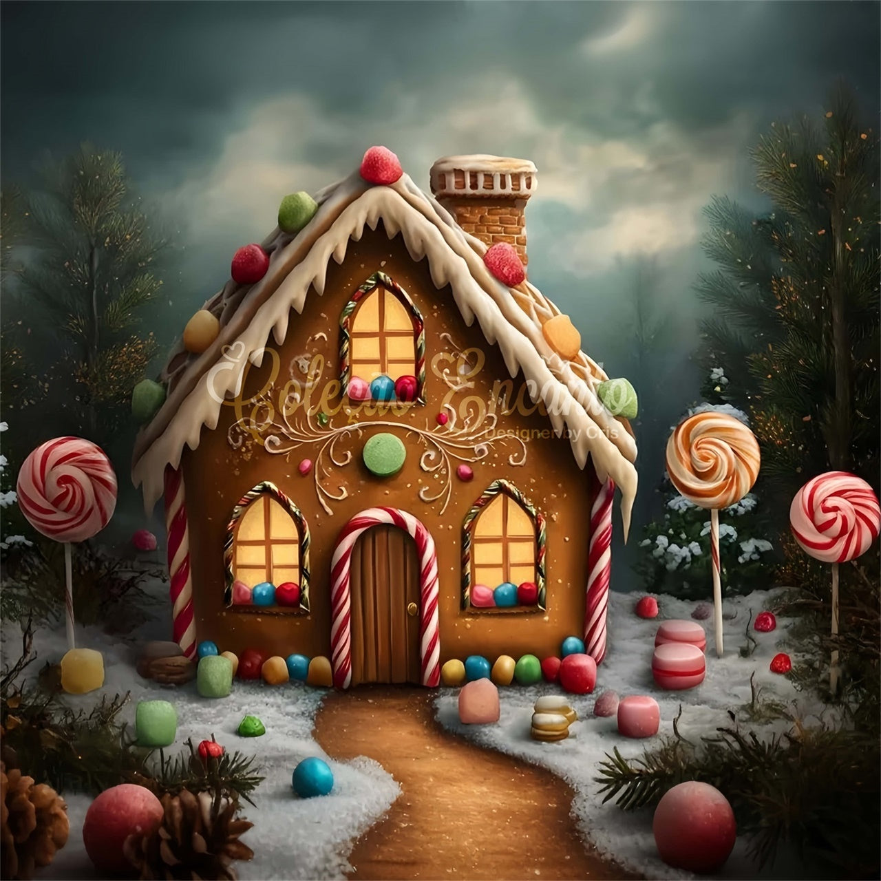 Weihnachten Backdrop Ideen Urlaub Ingwer Sweet Home Backdrop CEM5-49