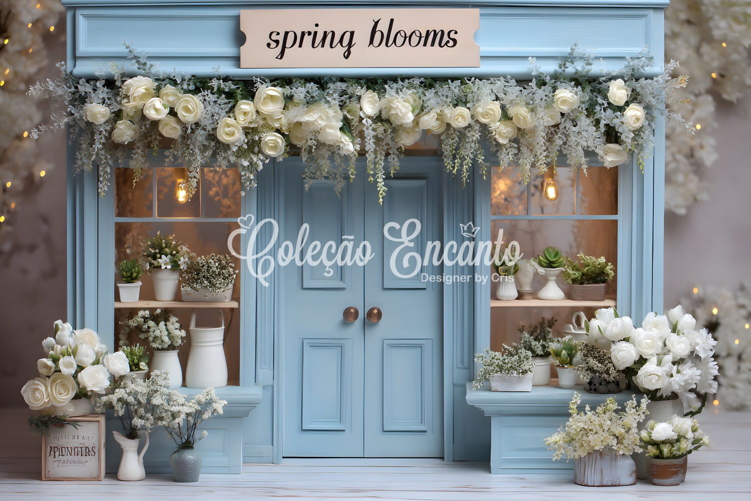 Oster-Europäischer-Garten-Hintergrund Blaue Frühlingsblüten Shop-Fotografie Oster-Hintergründe Von Magali