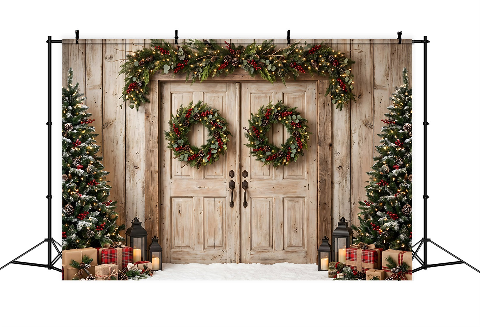 Scheune Tür Szene Holz Wetter Plaid Geschenke Fotobox CEM65-148