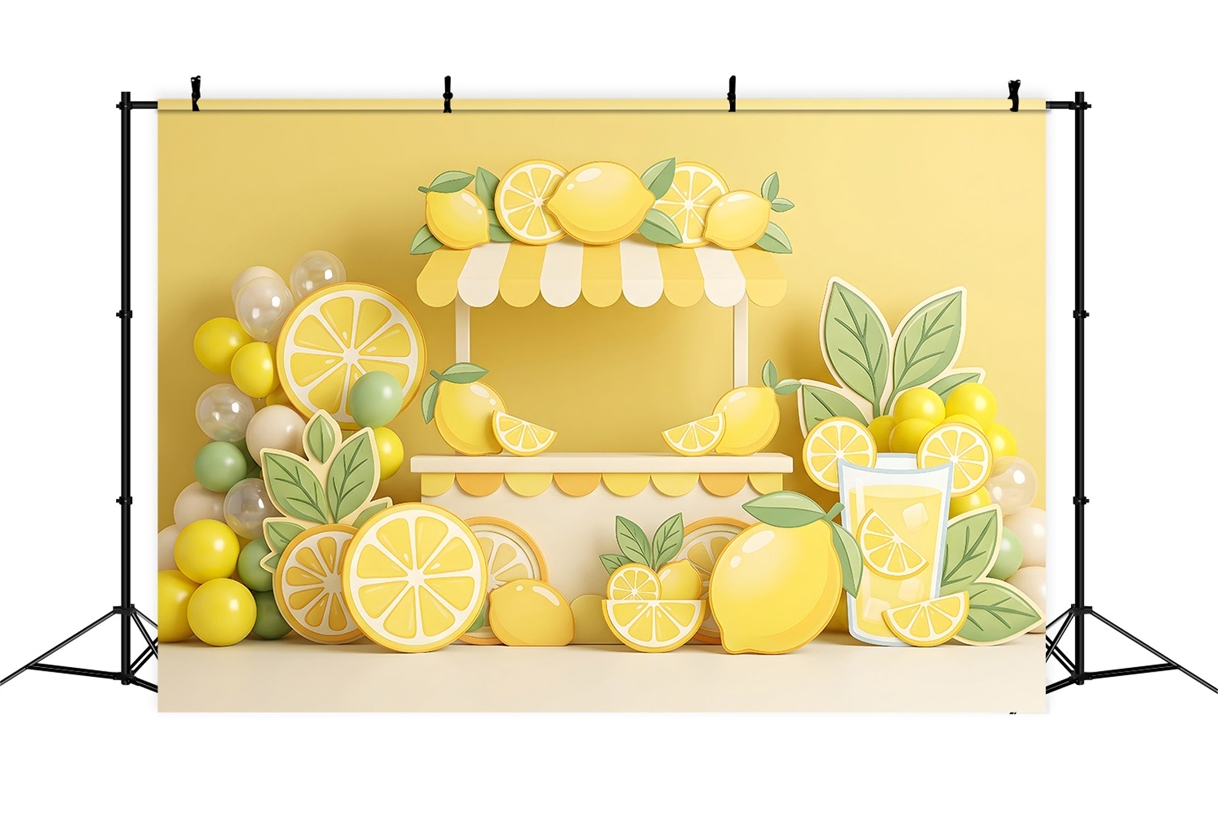 Baby Fotohintergrund Limonadenstand Zitrus Ballons Kinder Kulisse CEM65-57