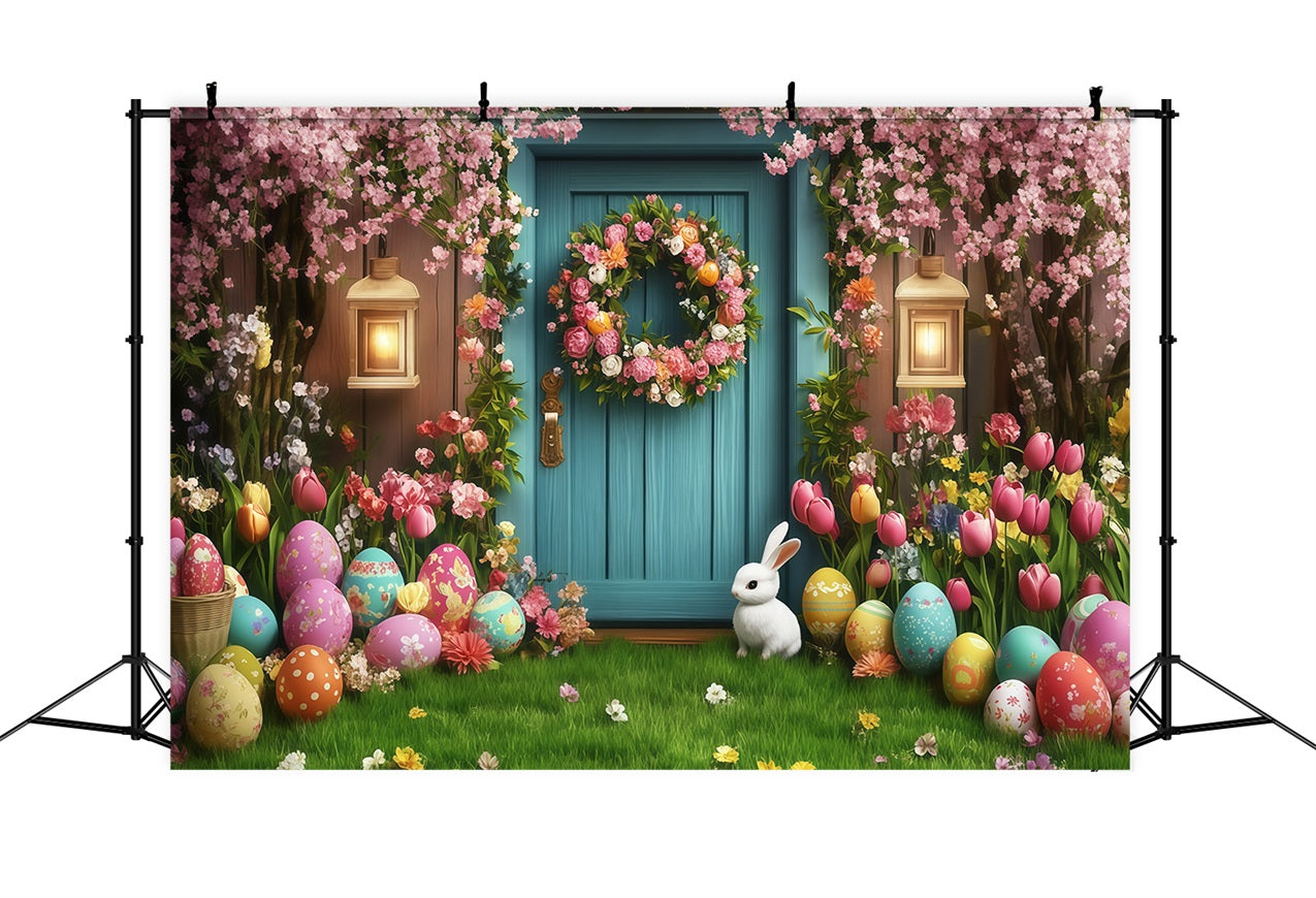 Ostern Backdrop Ideen Dreamy Tür Hase Ei Backdrop CJJ-164