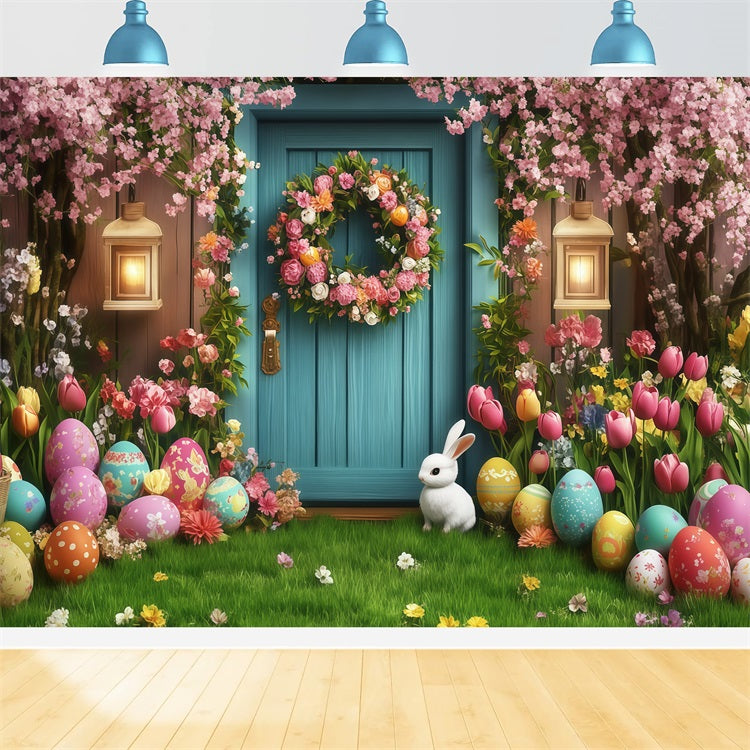 Ostern Backdrop Ideen Dreamy Tür Hase Ei Backdrop CJJ-164
