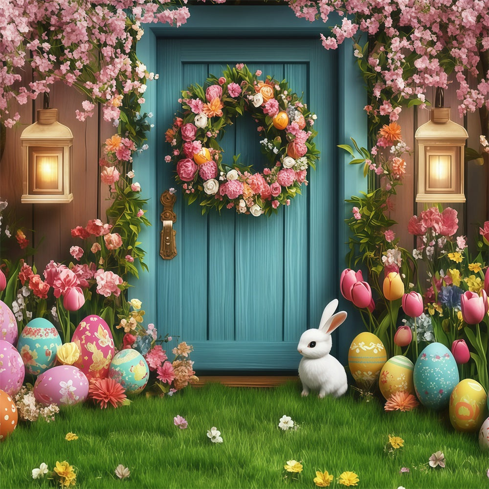 Ostern Backdrop Ideen Dreamy Tür Hase Ei Backdrop CJJ-164