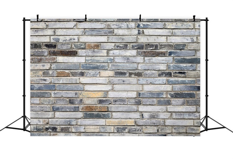 Graue Backsteinmauer Backdrop Vintage Asche getönten Backstein Backdrop CJJ3-1