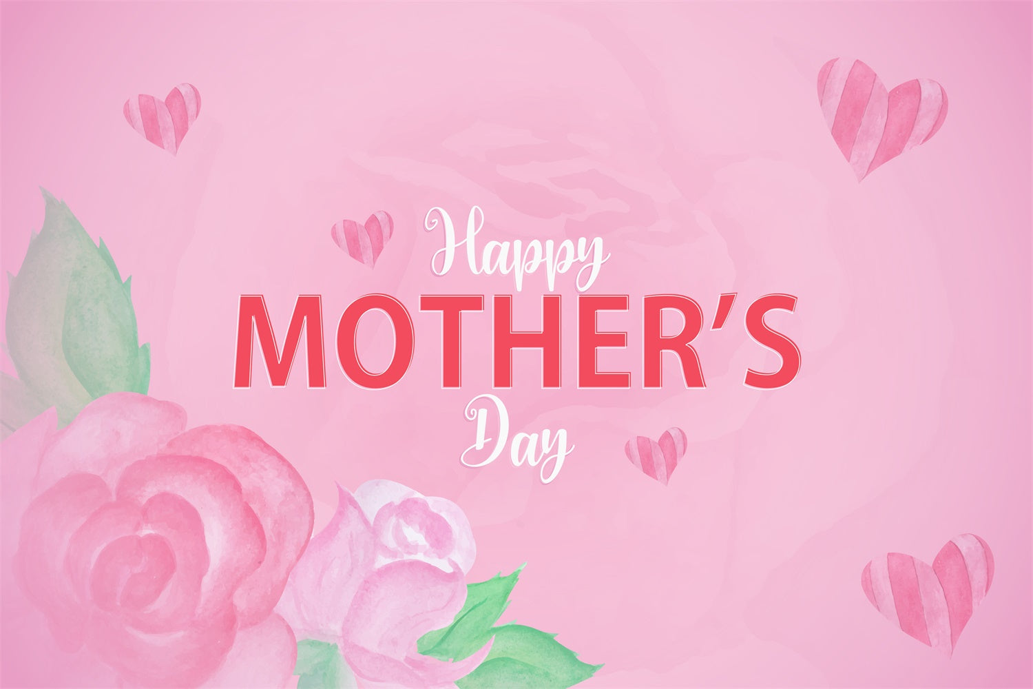 Muttertags-Hintergrundbild Personalisierbar Elegant Pink Rosa CJJ3-119