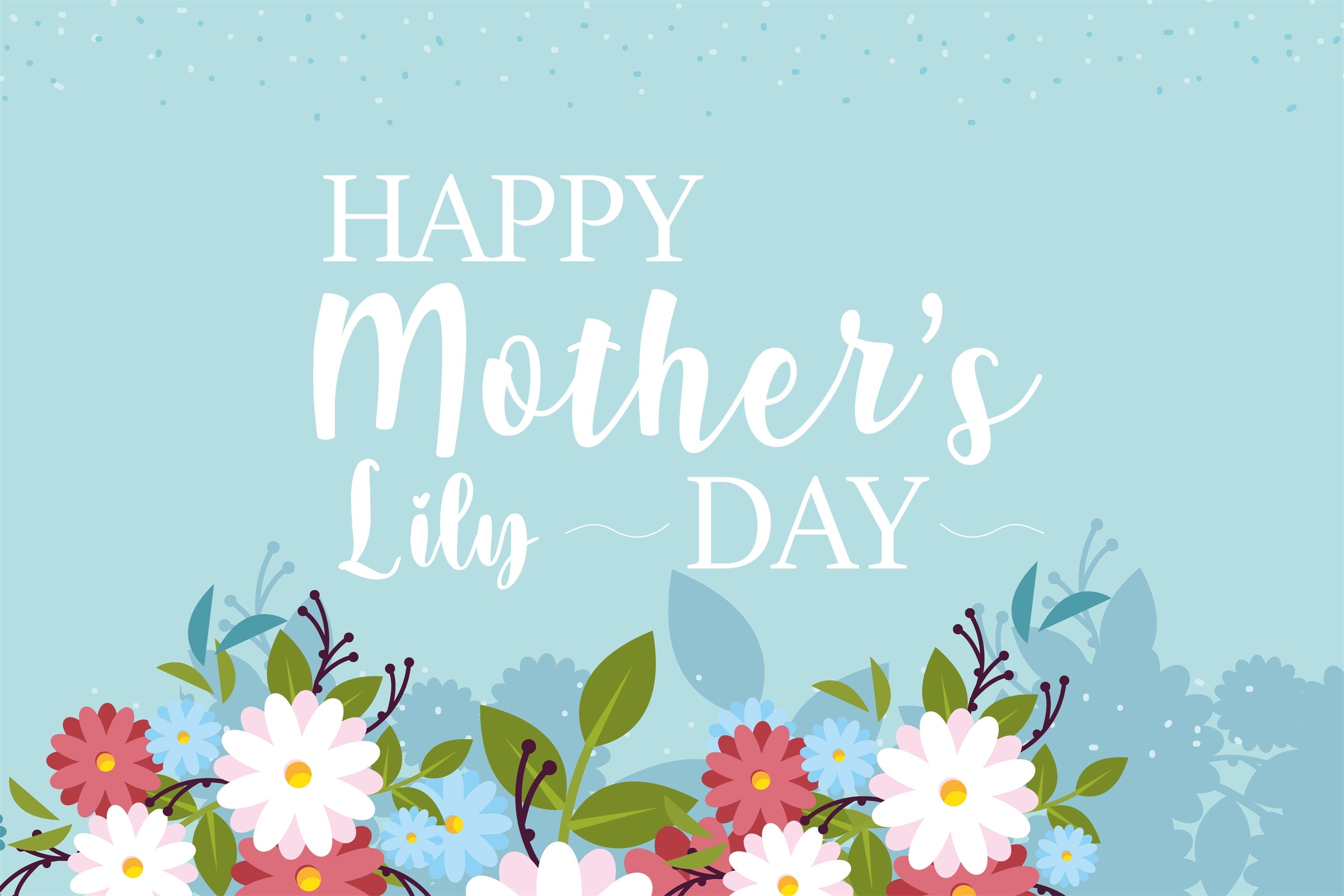 Muttertags-Hintergrundbild Personalisierbare Blumenwiese Tranquille CJJ3-147