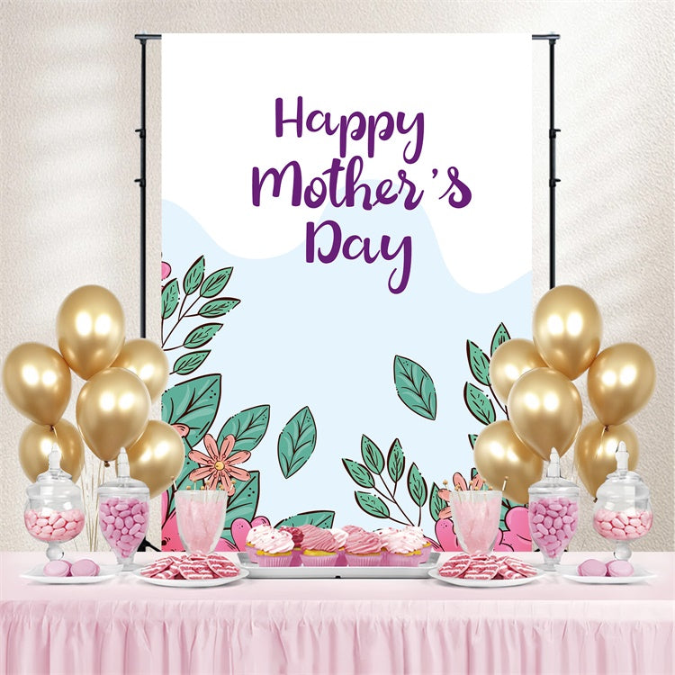 Muttertags-Hintergrundbild zum Selbstgestalten Süße Wildblumen Pastell CJJ3-150