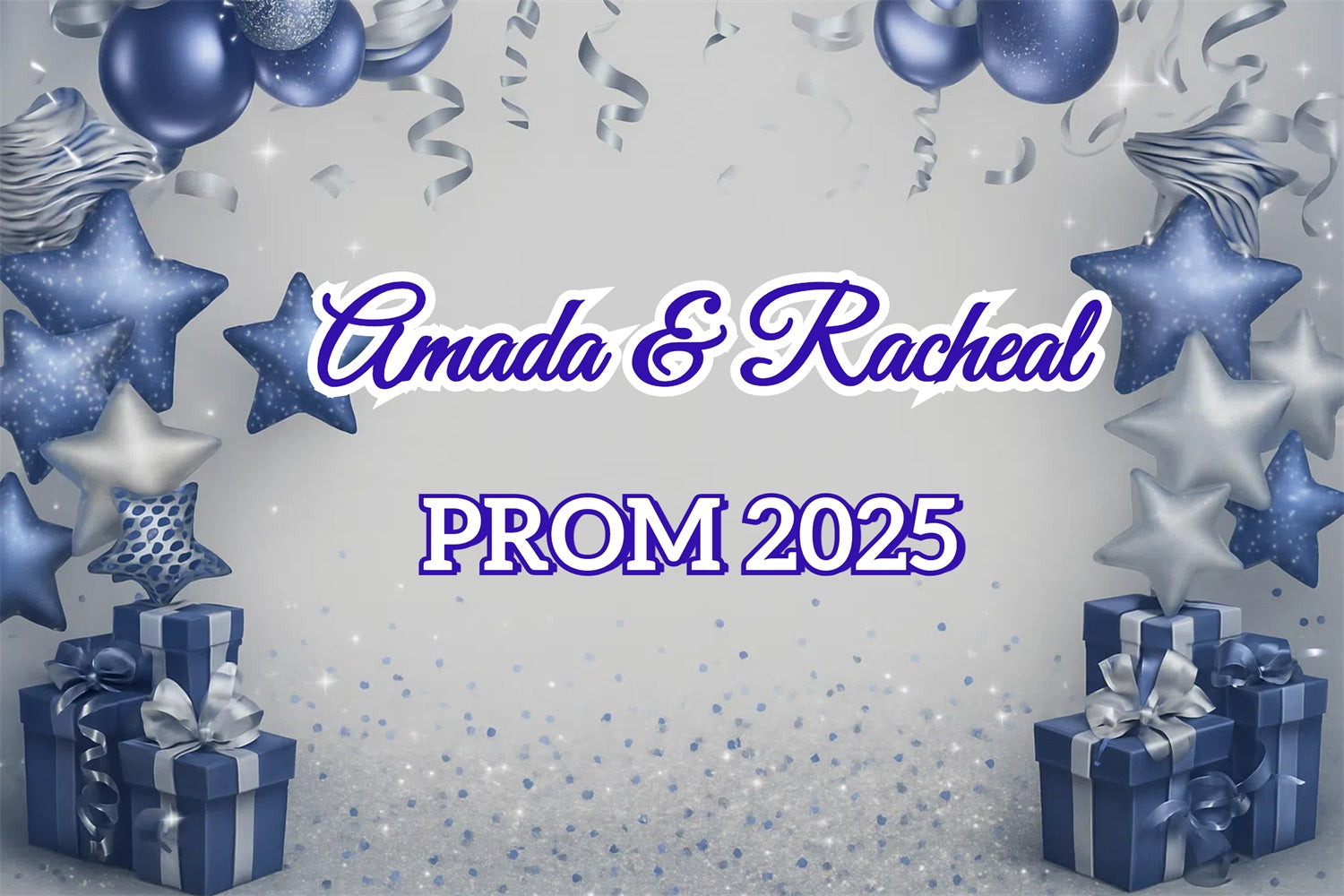 Prom Backdrop Sterne Ballons Personalisierte Party Graduation Backdrop CJJ3-278