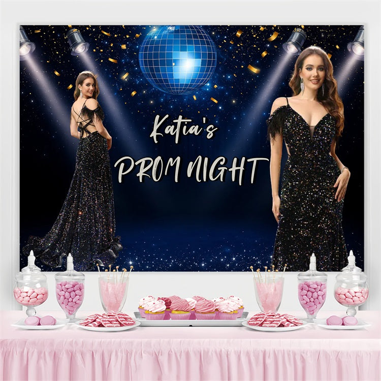 Prom Backdrop Ideen Sparkling Konfetti Benutzerdefinierte Party Graduation Backdrop CJJ3-283