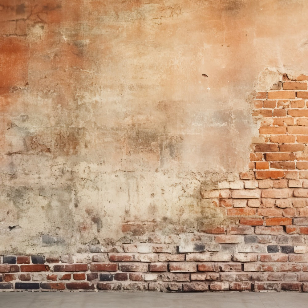 Backsteinwand Fotografie Hintergrundkulisse Distressed Aged Brick Backdrop CJJ3-35