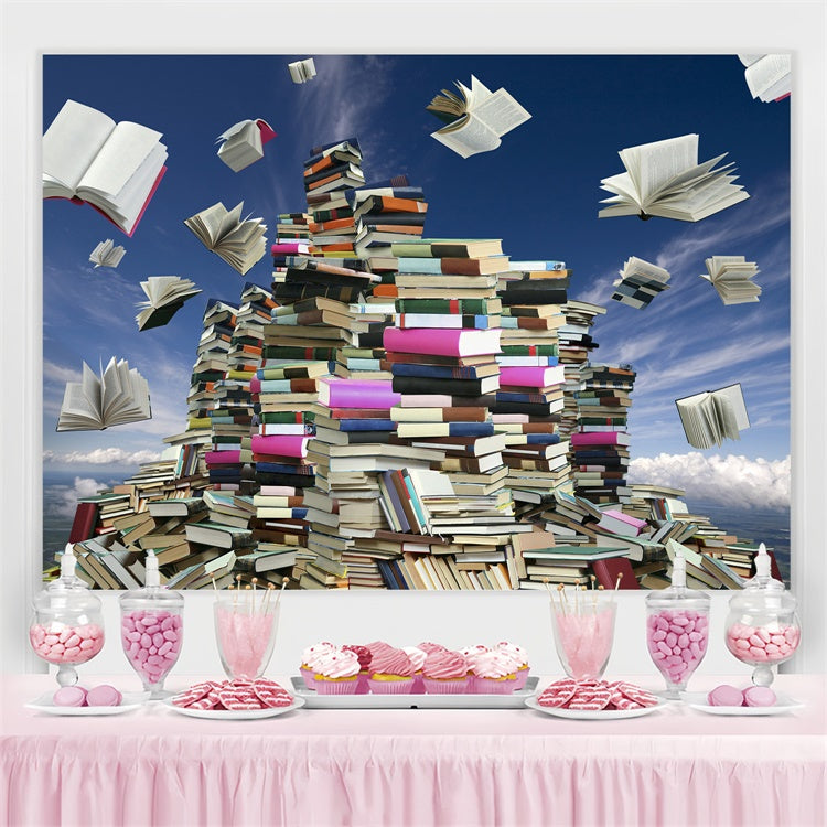Welttag des Buches Backdrop Offene Bücher Fantasy Backdrop CJJ3-47