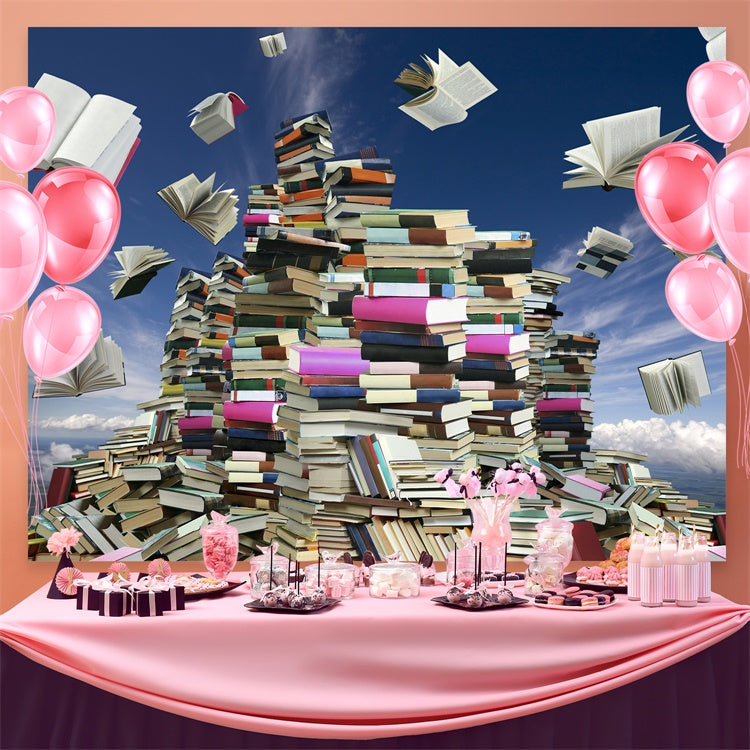 Welttag des Buches Backdrop Offene Bücher Fantasy Backdrop CJJ3-47