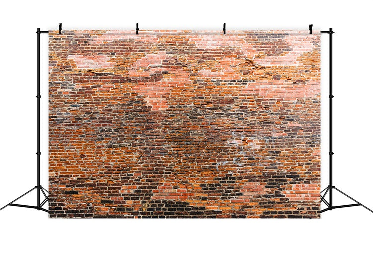 Backstein Backdrop Stoff Retro-Stil Variegated Brick Backdrop CJJ3-5