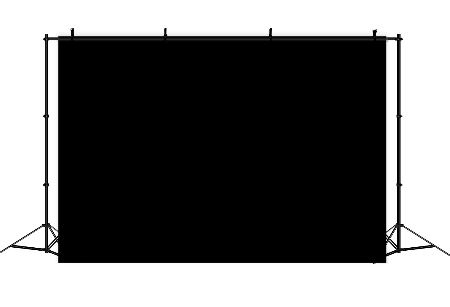Schwarzer Fotohintergrund Classic Black Solid Backdrop CJJ3-77