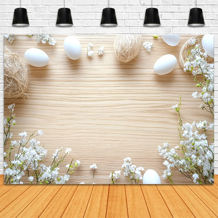 Ostern Fotografie Backdrops Soft Floral Egg Scene Hintergrund CSH2-100
