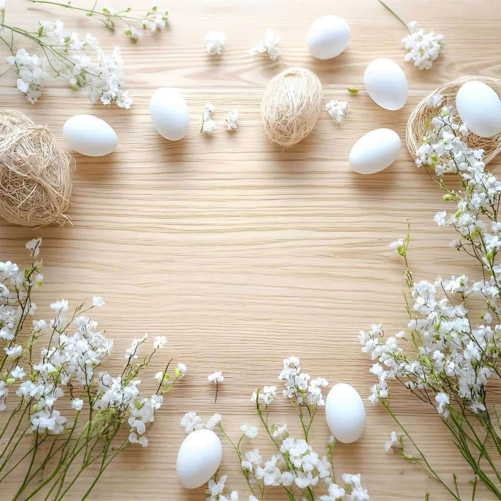 Ostern Fotografie Backdrops Soft Floral Egg Scene Hintergrund CSH2-100