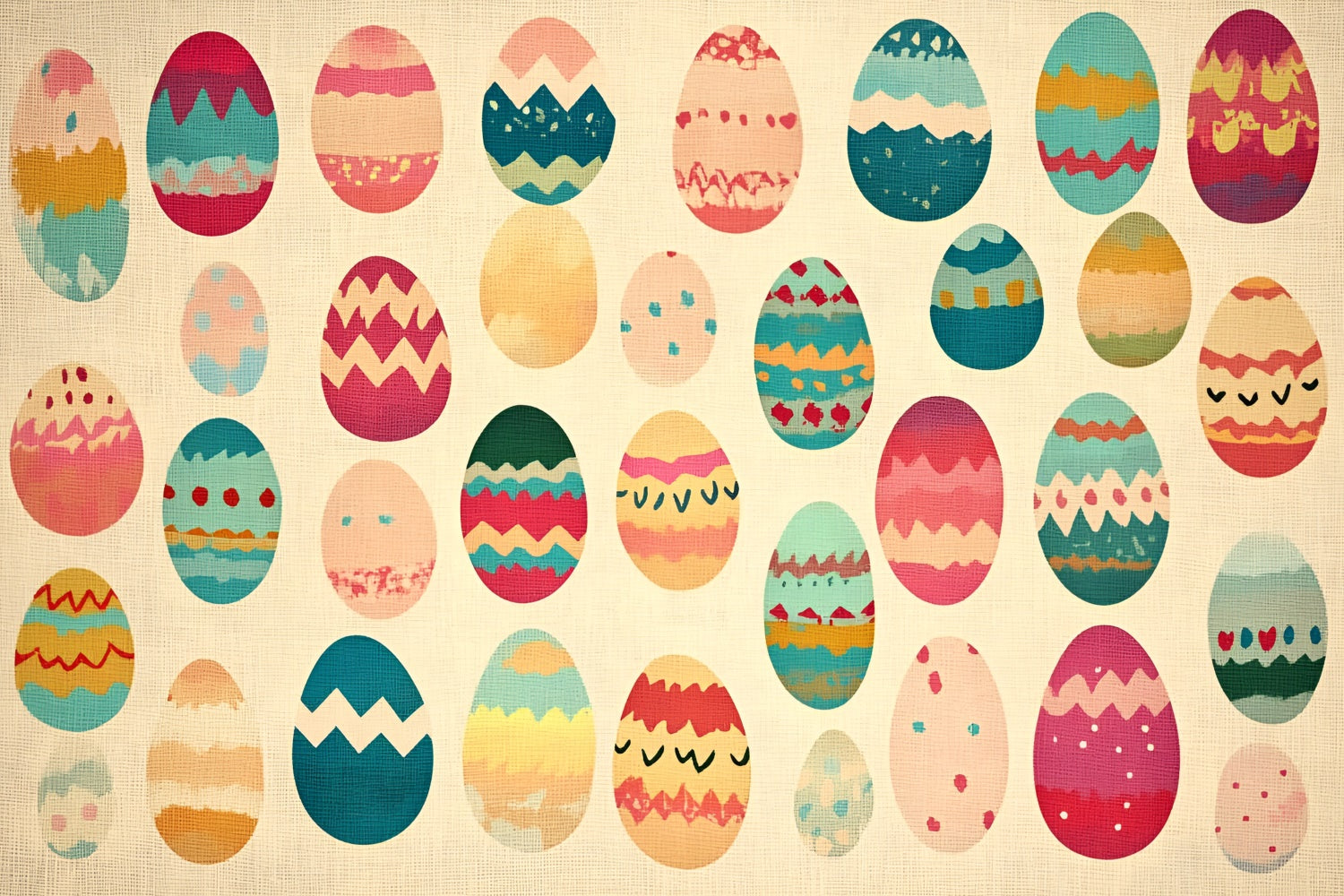Ostern Backdrops Fotografie Hand-Painted Festive Egg Backdrop CSH2-102