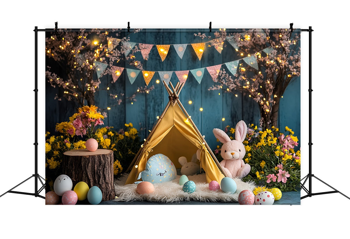 Ostern Backdrops Fotografie Festlicher Hase Gemütliches Zelt Backdrop CSH2-104