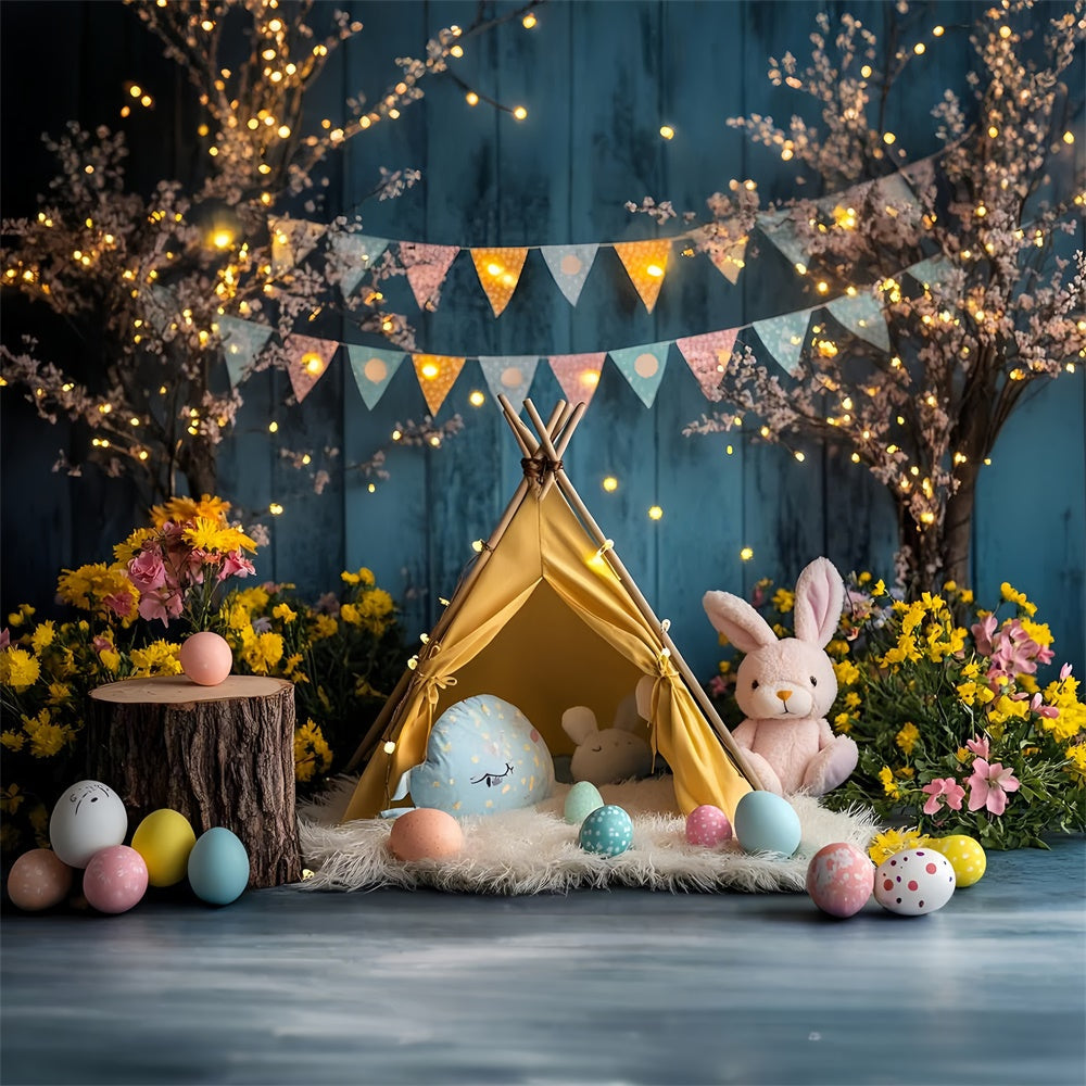 Ostern Backdrops Fotografie Festlicher Hase Gemütliches Zelt Backdrop CSH2-104