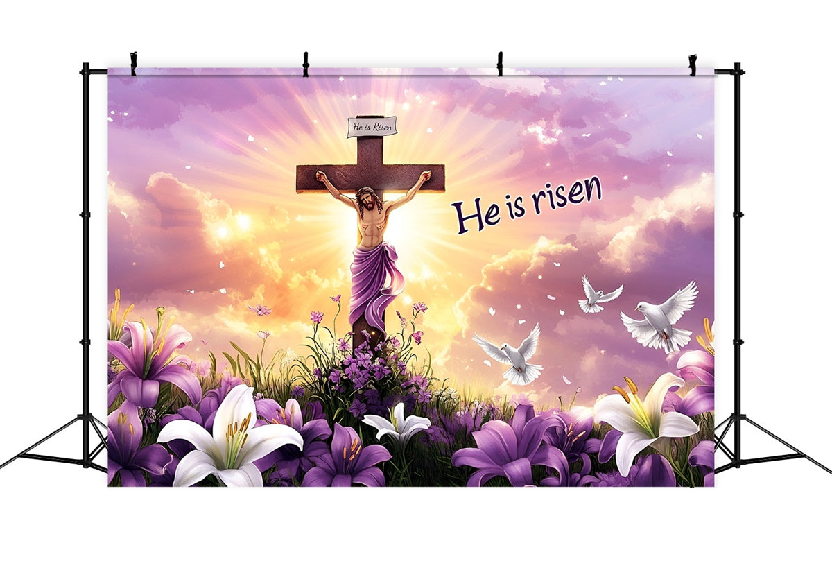 Ostern Backdrop Ideen Jesus Auferstehung Göttliches Licht Backdrop CSH2-112
