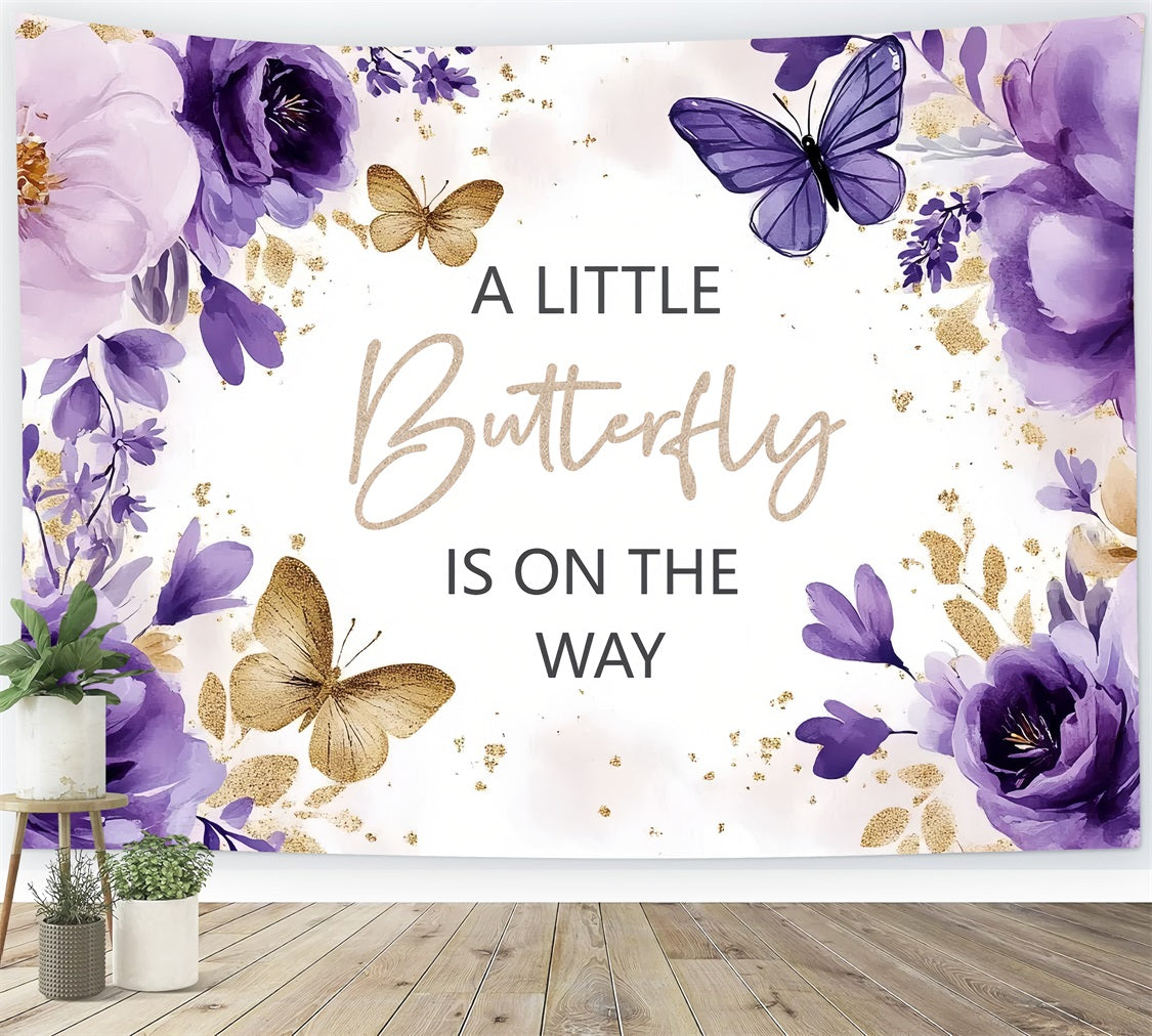 Schmetterling Baby Dusche Backdrop Floral Celebration Backdrop CSH2-138