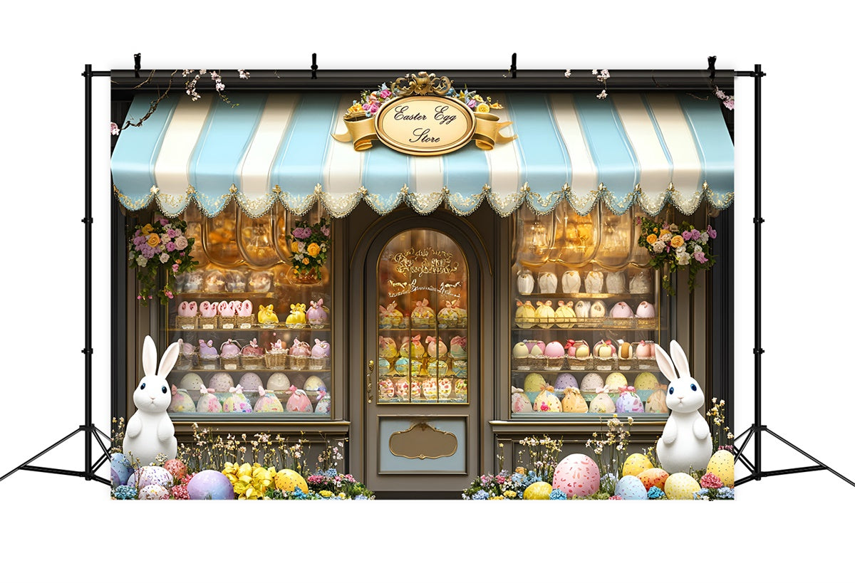 Ostern Foto-Hintergrundbilder Süßes Ei Laden Hasen Hintergrund CSH2-15