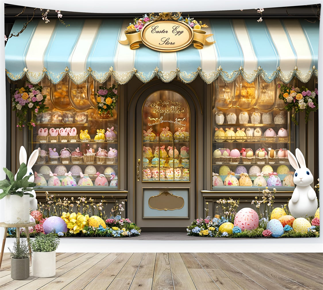 Ostern Foto-Hintergrundbilder Süßes Ei Laden Hasen Hintergrund CSH2-15