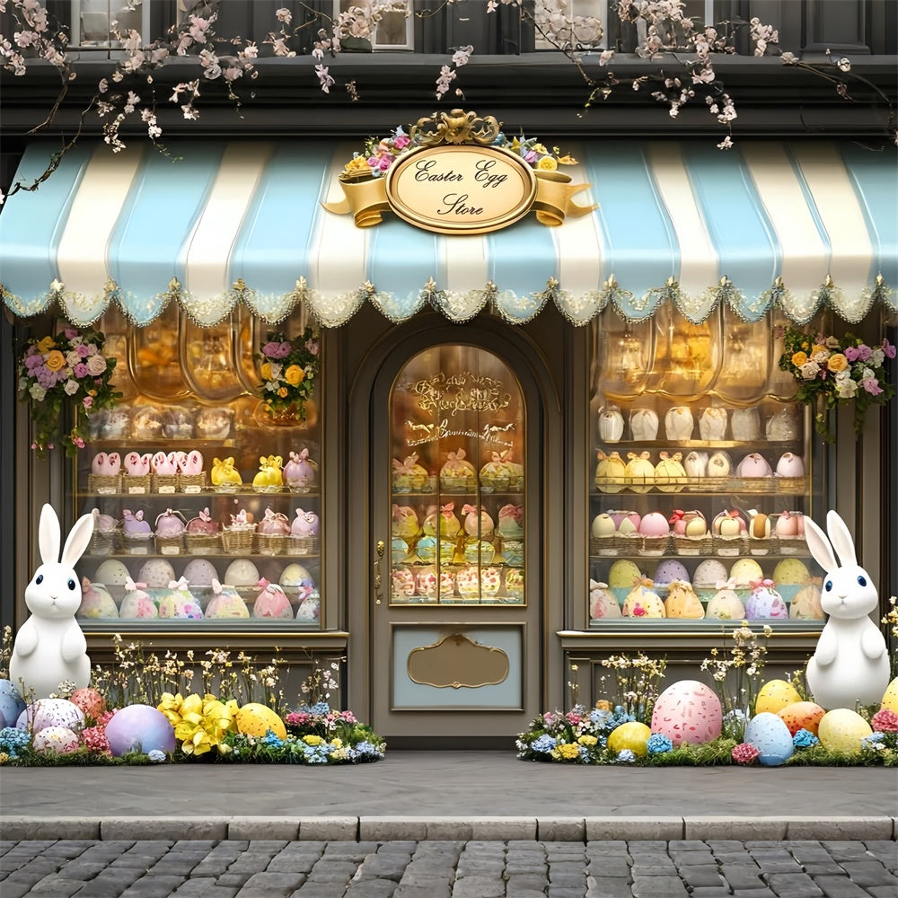 Ostern Foto-Hintergrundbilder Süßes Ei Laden Hasen Hintergrund CSH2-15