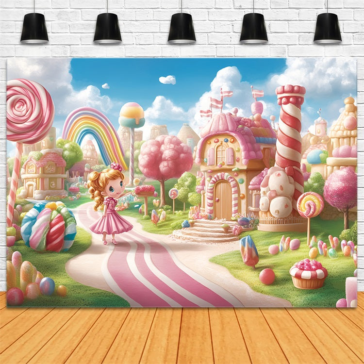 Baby Shower Backdrop Ideen Bunte Sugarland Baby Reveal Backdrop CSH2-189