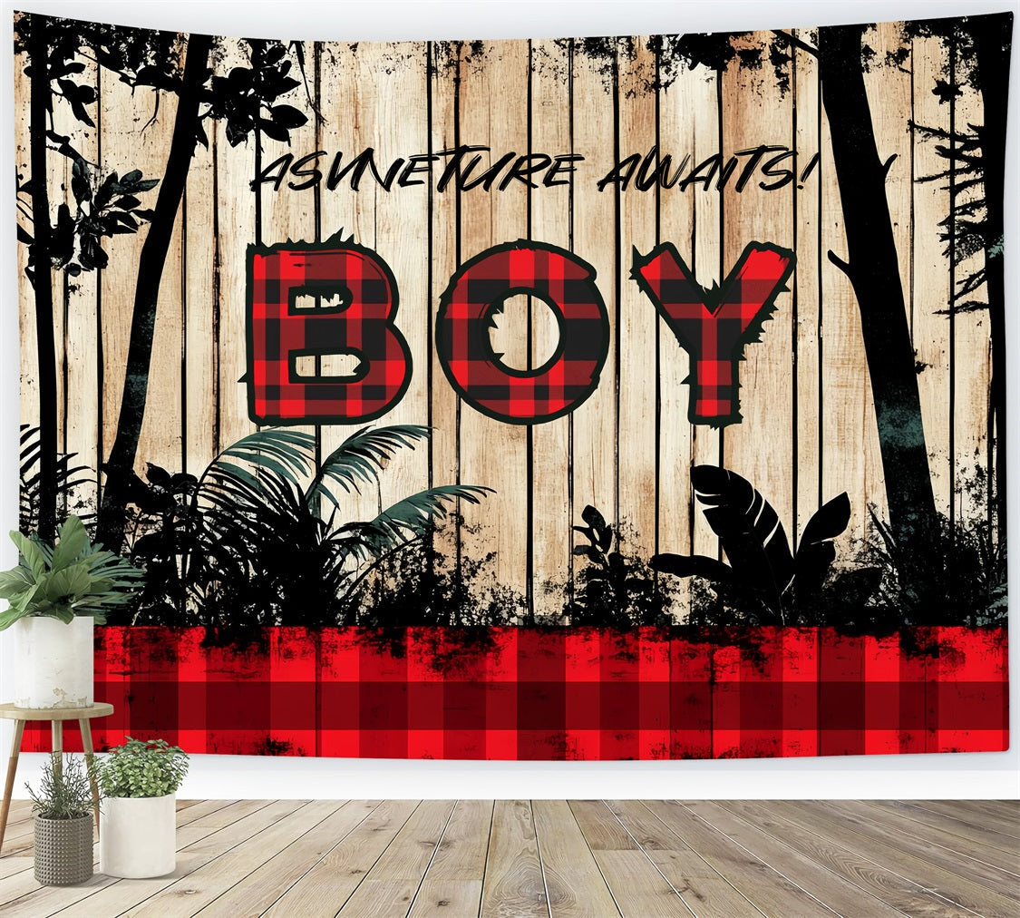 Backdrops für Baby Shower Gender Reveal Rustic Charm Backdrop CSH2-198