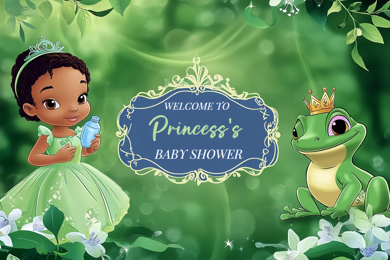 Baby Shower Backdrop Märchen Prinzessin Feier Hintergrund CSH2-207