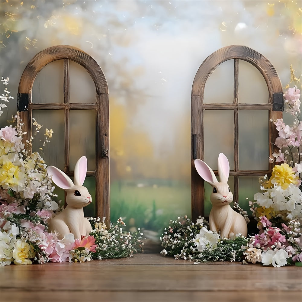 Ostern Backdrops Fotografie Pastell Hase Blumengarten Backdrop CSH2-23