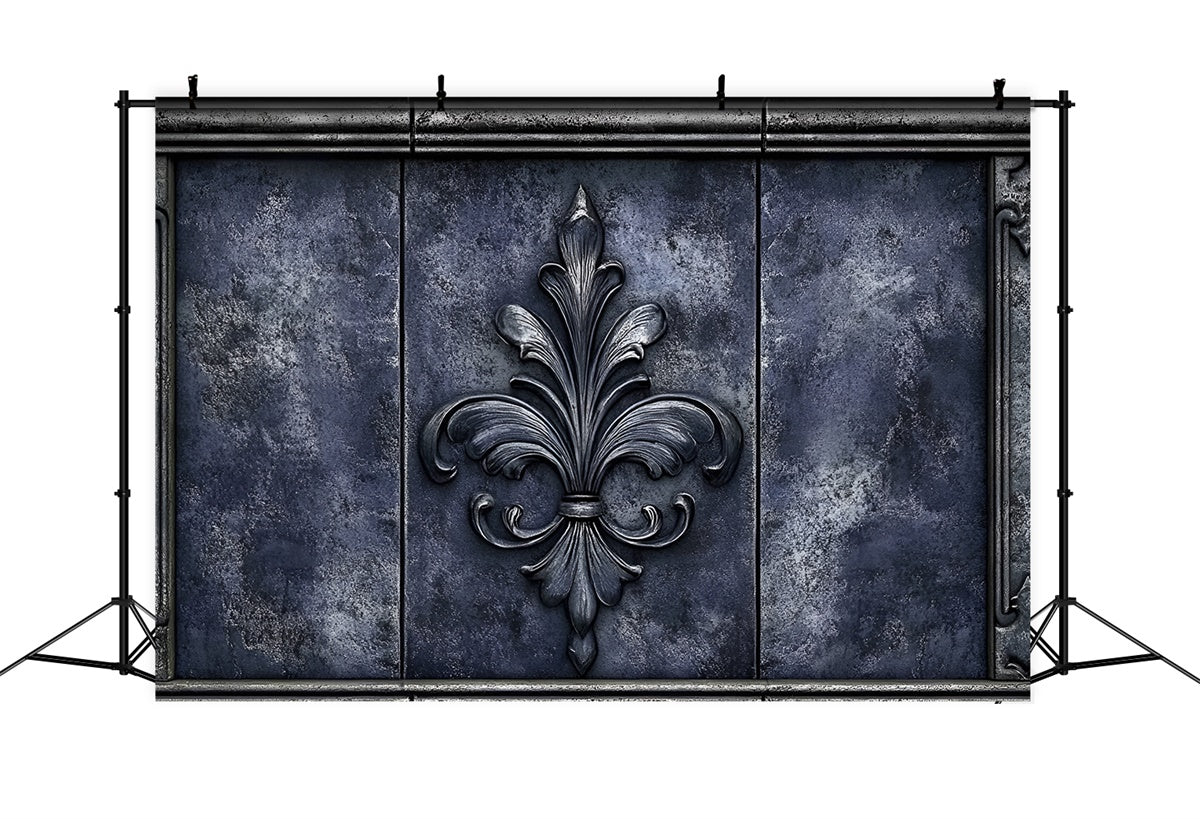 Retro-Thema Backdrop Antike Metall Blume Wand Backdrop CSH2-257