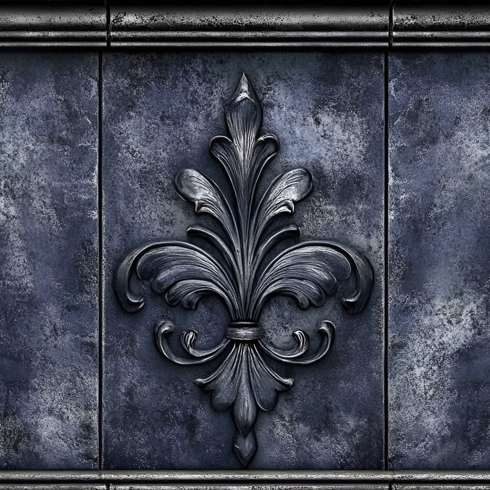 Retro-Thema Backdrop Antike Metall Blume Wand Backdrop CSH2-257
