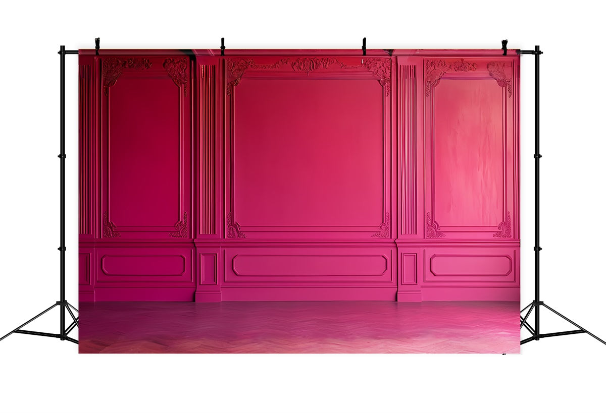 Vintage Wandhintergrund Romantische Deep Pink Wandhintergrund CSH2-262