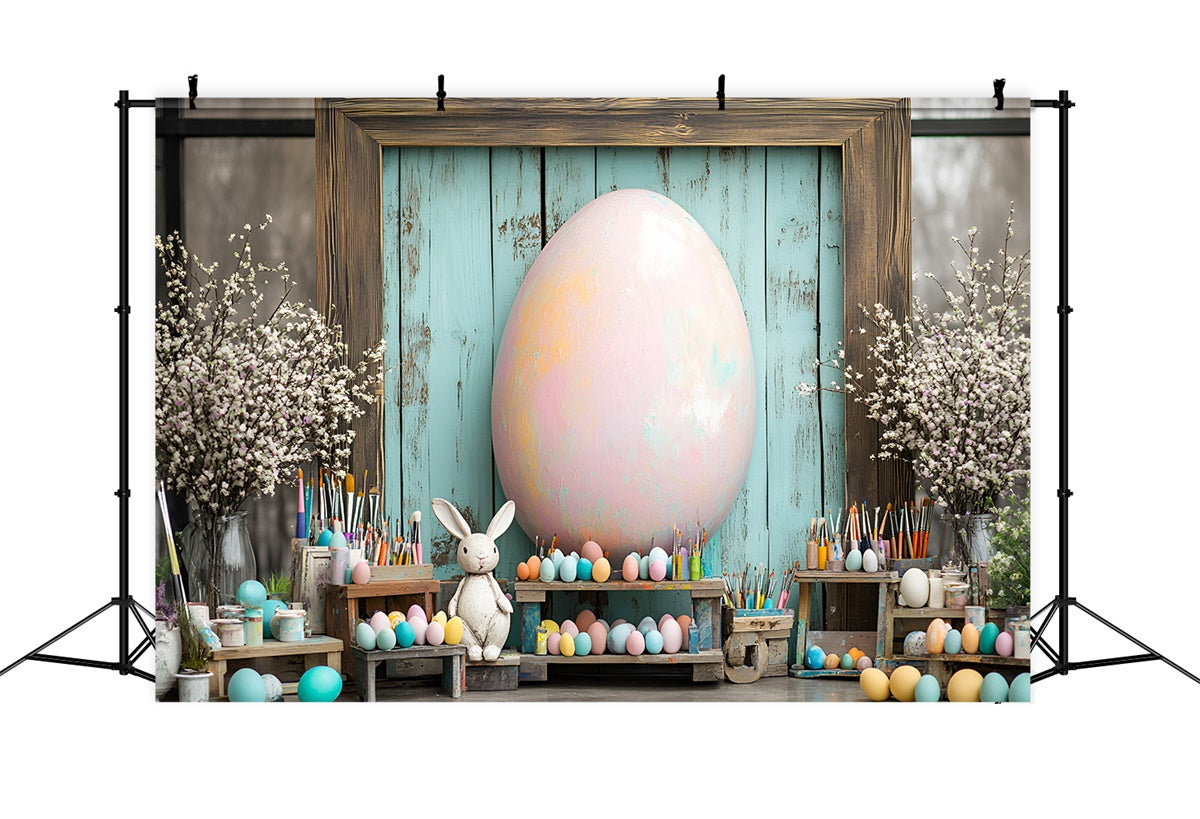 Fotografie Backdrop Ostern bemalte Eier Kunst Ecke Hintergrund CSH2-34