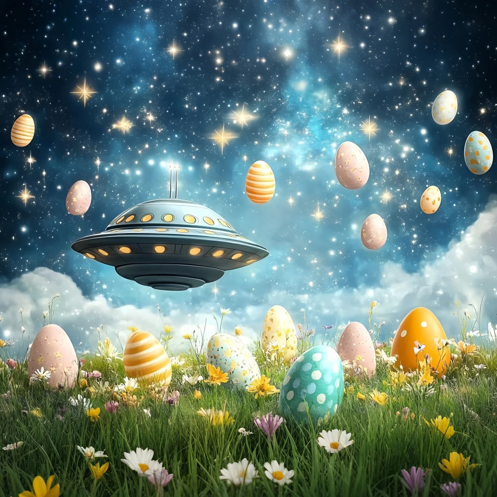 Ostern Backdrop Fotografie Ostern Space Egg Adventure Backdrop CSH2-49