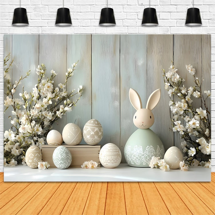 Fotokulissen Ostern Eleganter Hase Festliche Eier Kulisse CSH2-53