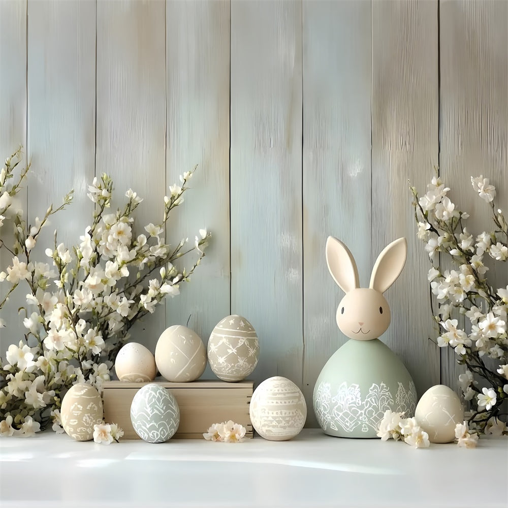 Fotokulissen Ostern Eleganter Hase Festliche Eier Kulisse CSH2-53
