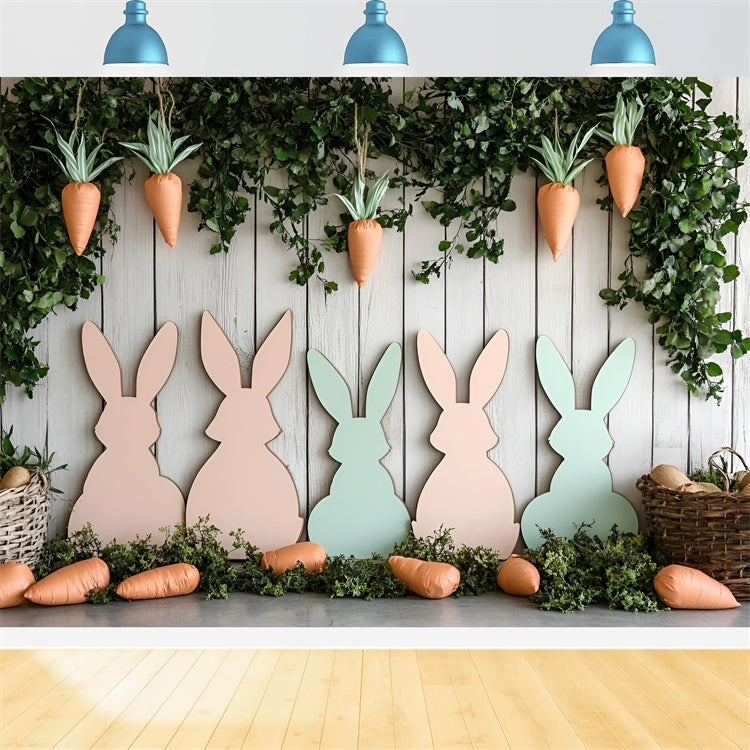 Ostern Backdrops Ideen Karotte-Thema Bunny Display Backdrop CSH2-56