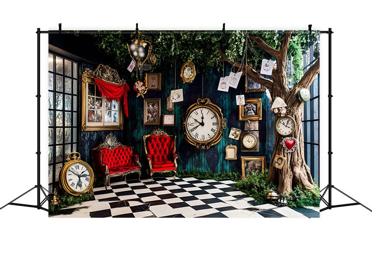 Ostern Backdrop Ideen Mystical Wonderland Uhr Zimmer Backdrop CSH2-69