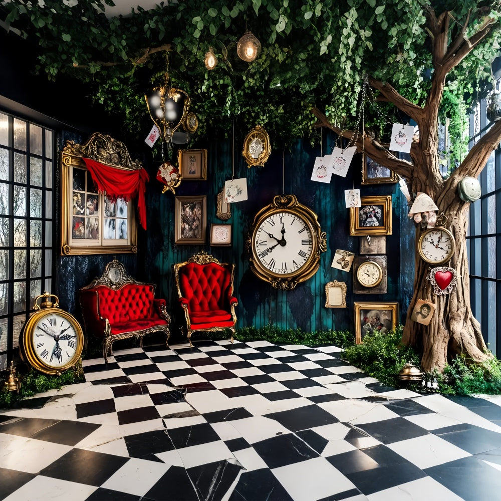 Ostern Backdrop Ideen Mystical Wonderland Uhr Zimmer Backdrop CSH2-69