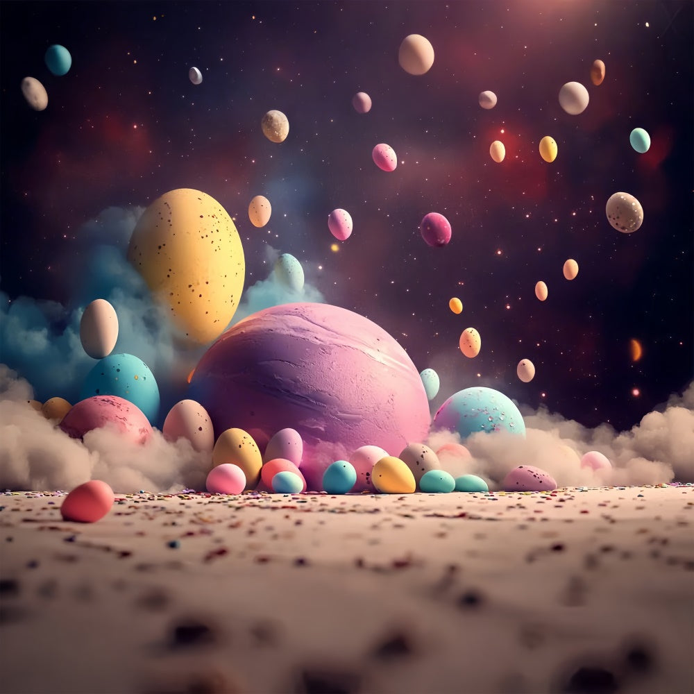 Ostern Backdrop Ideen Galaktische Osterei Fantasie Backdrop CSH2-73