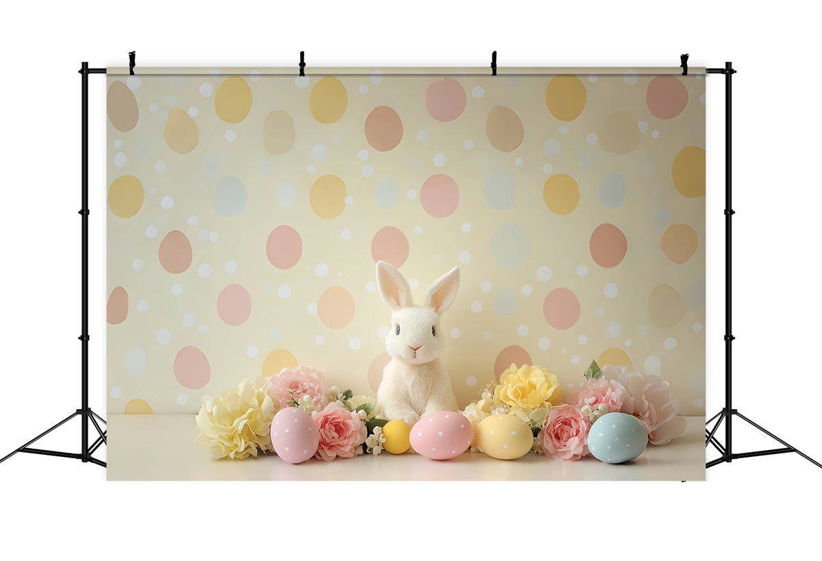 Ostern Backdrops für Fotografie Pastell Bunny Polka Dot Backdrop CSH2-78