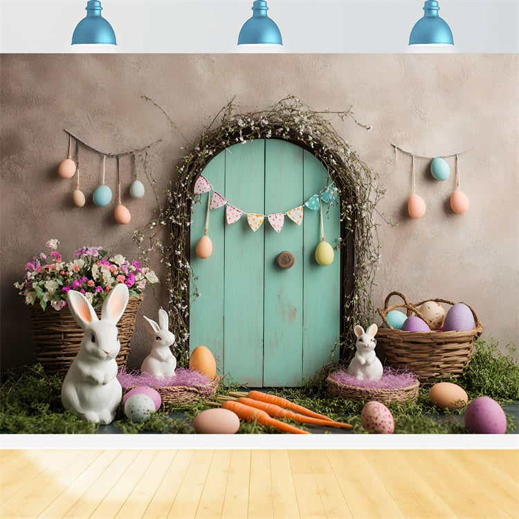 Ostern Backdrop Fotografie Soft Pastell Bunny Garten Hintergrund CSH2-95