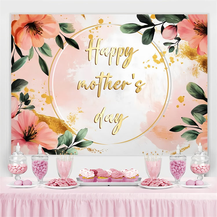 Muttertags-Hintergrundbild Personalisierbar Aquarell Blumenblüte CSH3-111