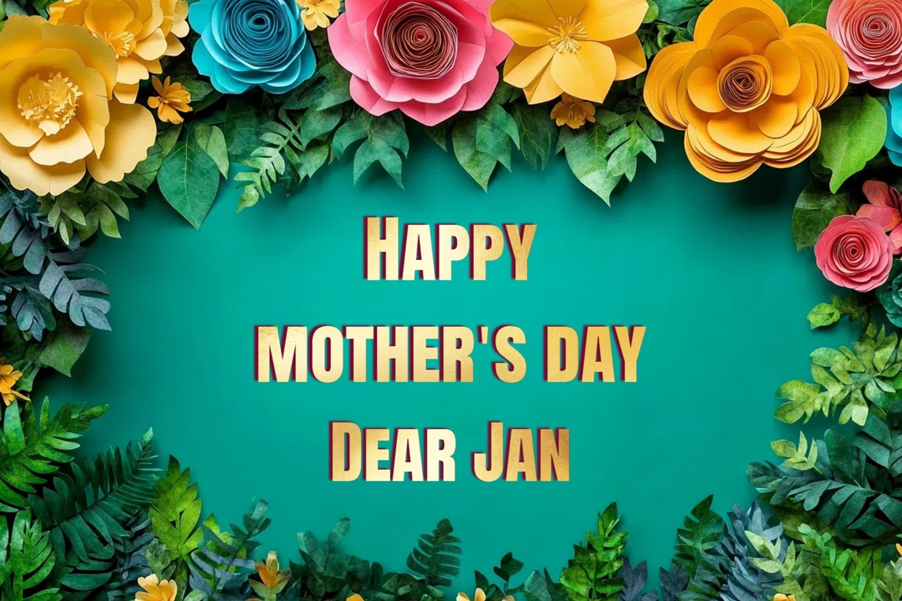 Muttertag Fotohintergrund Tropische Blumen Individueller Hintergrund CSH3-168